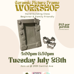 picture frame workshop july 28th