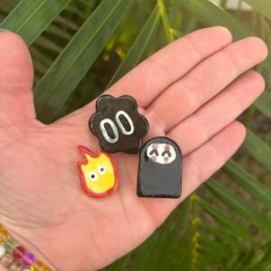 Set of three magnets. Fire Demon, Faceless, Dust Sprite