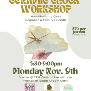 clock workshop flyer